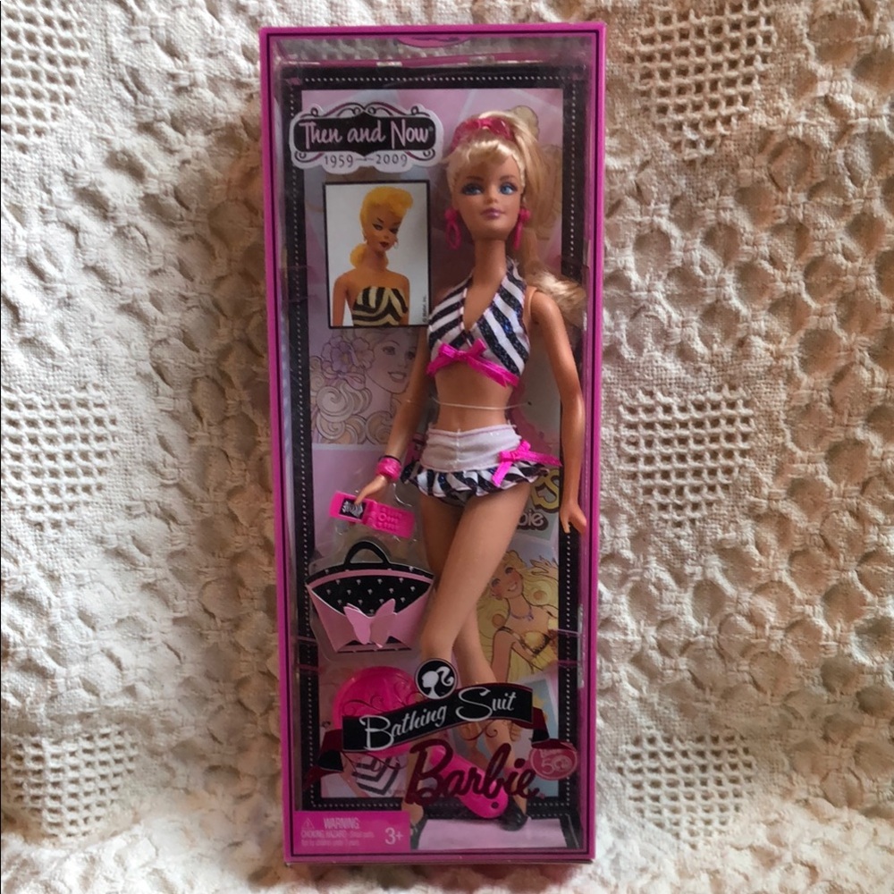 Barbie Bathing Suit Doll with Pink and Black Outfit